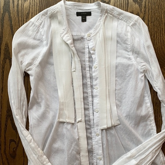 Jcrew size 00 white button down - Picture 2 of 2